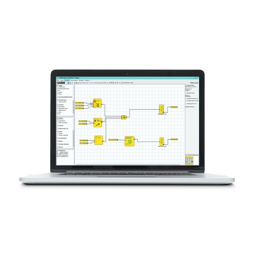 Laptop con schermata del PSRmodular software